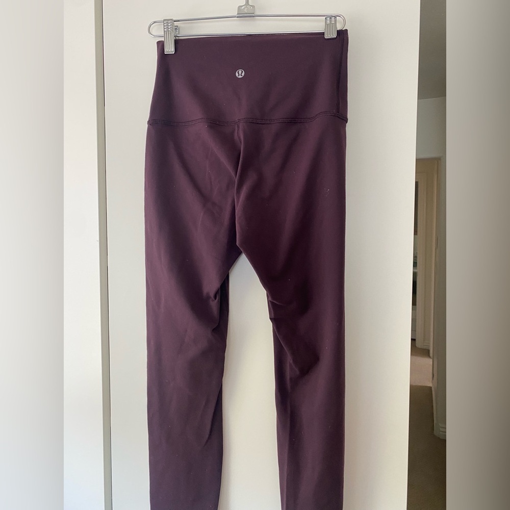 Lululemon Wunder Under High-Rise Leggings – 28” – Dark Burgundy – Size 4 - Picture 3 of 6